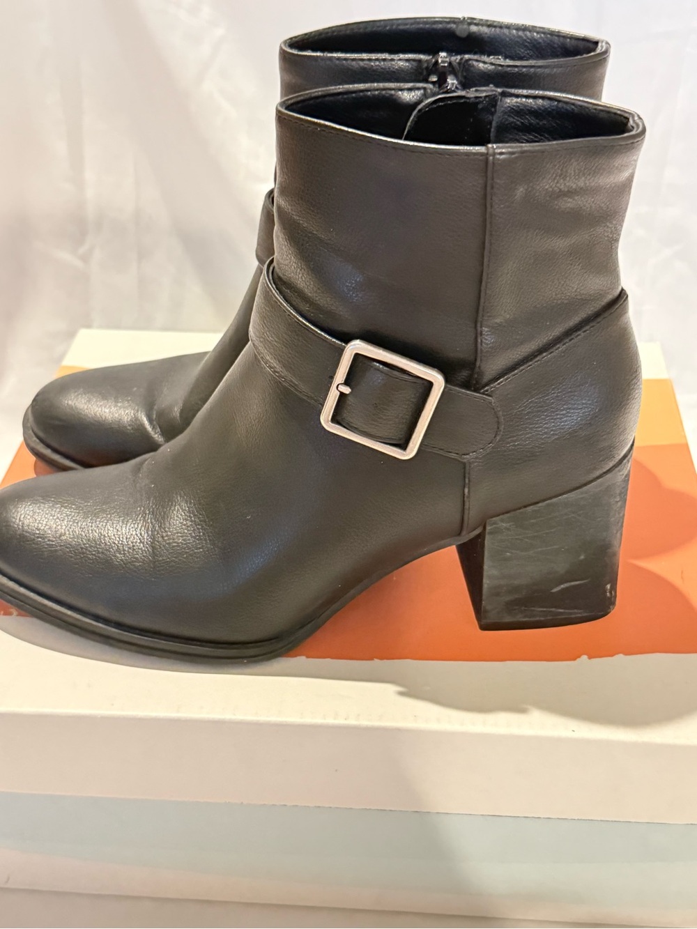 Soul Naturalizer block heel black faux leather booties